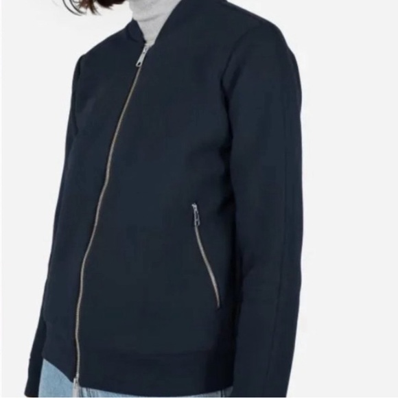 Everlane - The street fleece bomber jacket | black women US small - Picture 14 of 14